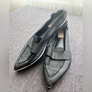 AGL Attilio Giusti Leombruni Micro Pointed Toe Loafer Gray Mini Leopard spot 6